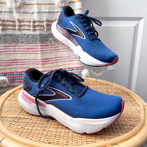 Brooks Glycerin 21 Blue Icy Pink Rose Road-Running Sneakers Women’s Size 8